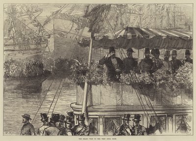 La visita dello Scià al West India Dock da Sir John Charles Robinson
